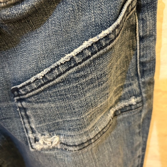 Marciano Blue Slight Flare/ Boot Cut Jeans with Natural Fading - Picture 4 of 8